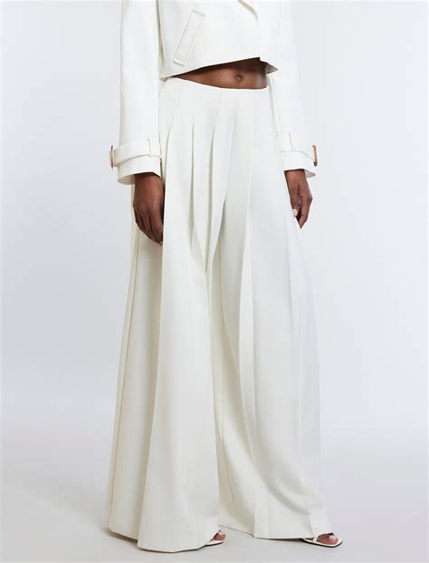 bcbgmaxazria wide leg pants|bcbg wide leg pleated pants.